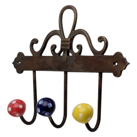Multi Dot Ceramic Iron Hooks